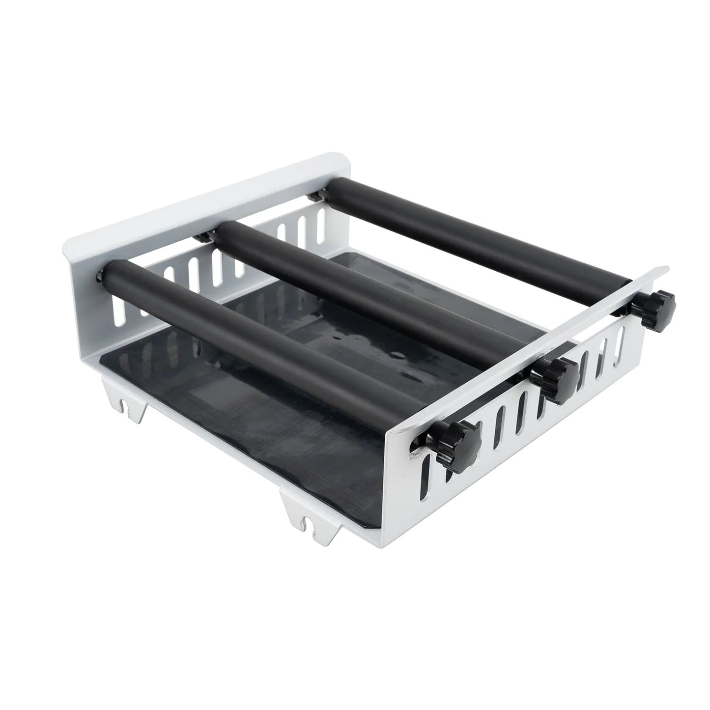 Uniwrsalna platforma z 3 prętami. Wymiar 25x24,5cm. Kompatybilna z kolbmi: 25ml x 10szt.; 50ml x 8szt.; 100ml x 6 szt.; 250ml x 4szt.; 500ml x 2 szt.