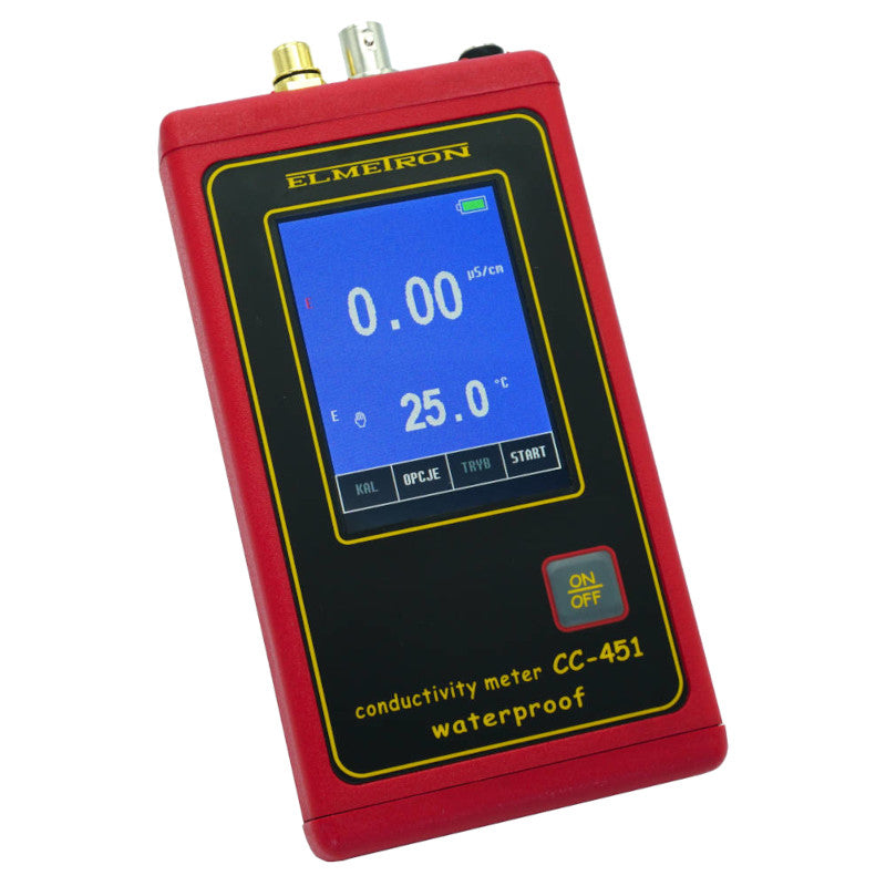 Wodoszczelny konduktometr/solomierz CC-451