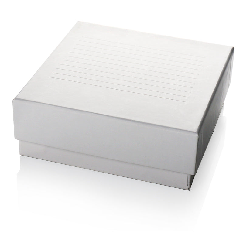 Pudełko kartonowe 134x134x51mm na 100szt probówek 2/5ml do głębokiego zamrażania, zielone