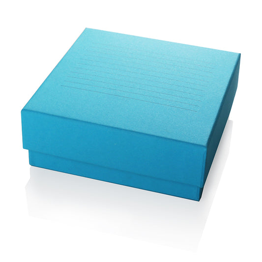 Pudełko kartonowe 134x134x51mm na 100szt probówek 2/5ml do głębokiego zamrażania, białe