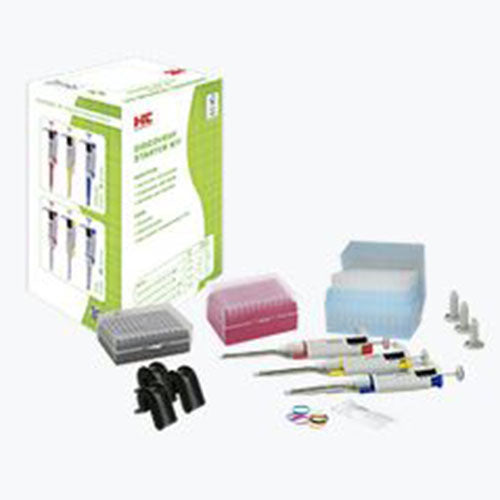 Discovery Comfort Starter Kit Bio (mikropipety DISCOVERY COMFORT 0,5 - 10µl, 10 - 100µl, 100 - 1000µl z kompletem końcówek i statywem)