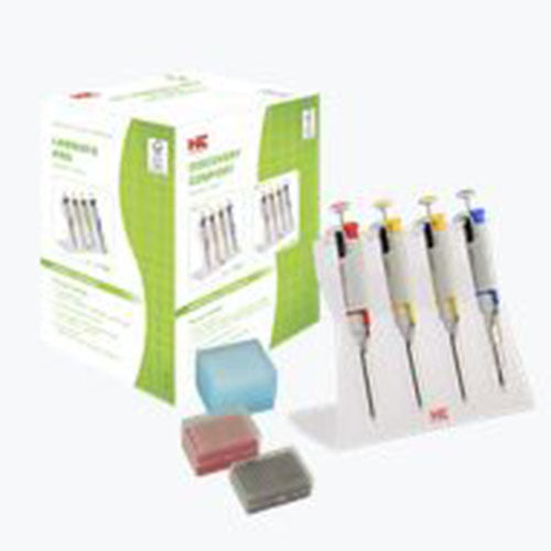 Discovery Comfort Starter 4-pack (mikropipety DISCOVERY COMFORT 0,5 - 10µl, 2,0 - 20µl, 20 - 200µl, 100 - 1000µl z kompletem końcówek i statywem)