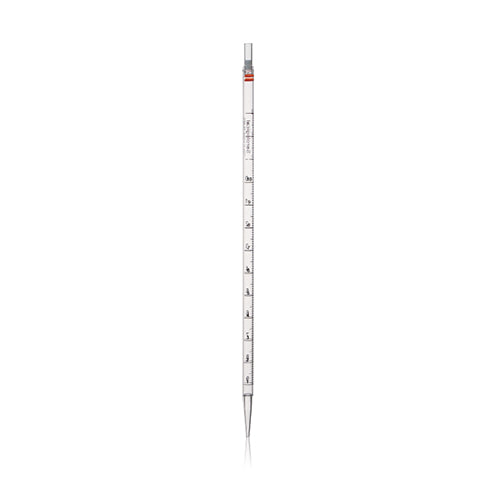 Pipeta serologiczna wielomiarowa z polistyrenu 10ml z podziałem 0,1ml jałowa, indywidualnie pakowana - pomarańczowy kod (50szt)