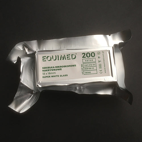 Szkiełko mikroskopowe nakrywkowe 24x32x0,13-0,16mm Super White Glass (100szt) EQUIMED