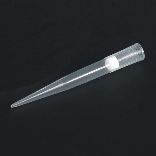 Końcówki z filtrem do pipet automatycznych bezbarwne 100 - 1000µl ze znacznikiem 50/100/200/500µl wolne od DNaz, RNaz i pyrogenów 100szt w statywie, jałowe (1opk = 10 statywów po 100 końcówek)