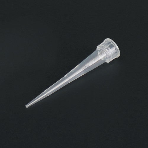 Końcówki do pipet automatycznych bezbarwne 0,5 - 10µl ze znacznikiem 2,5/10µl wolne od DNaz, RNaz i pyrogenów 96szt w statywie, jałowe (1opk = 10 statywów po 96 końcówek)