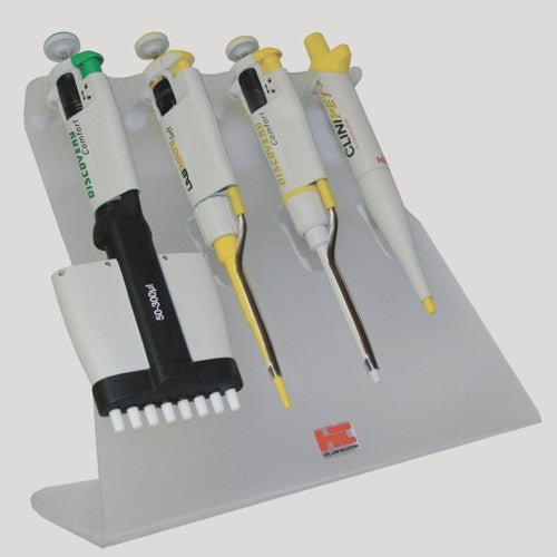 Statyw 4-stanowiskowy liniowy do mikropipet jedno i wielokanałowych HTL CLINIPET+, LABMATE PRO, DISCOVERY COMFORT, DISCOVERY PRO