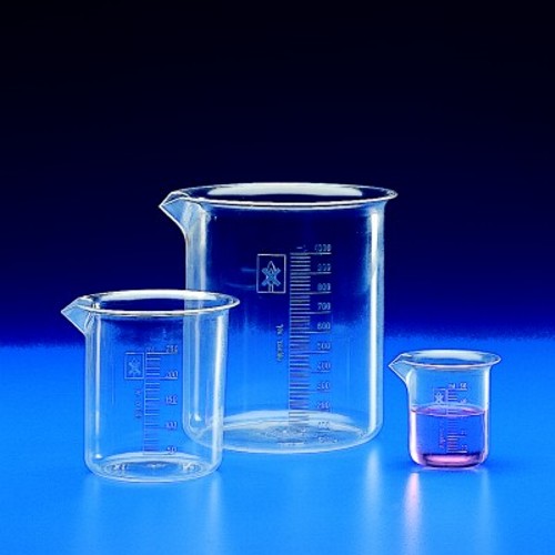 Zlewka z PMP z wytłoczoną podziałką 250ml