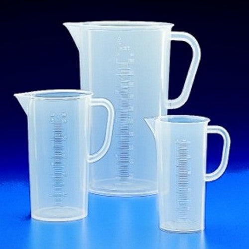 Zlewka polipropylenowa z uchwytem wysoka 3000ml