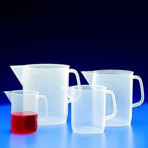 Zlewka polipropylenowa z uchwytem niska 3000ml