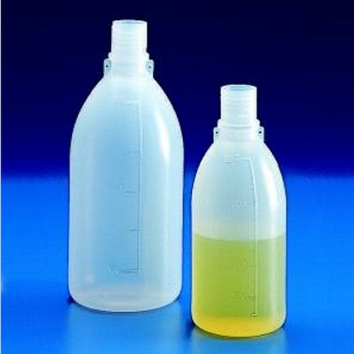 Butla z polietylenu z wąską szyją z nakrętką z podziałką 50ml