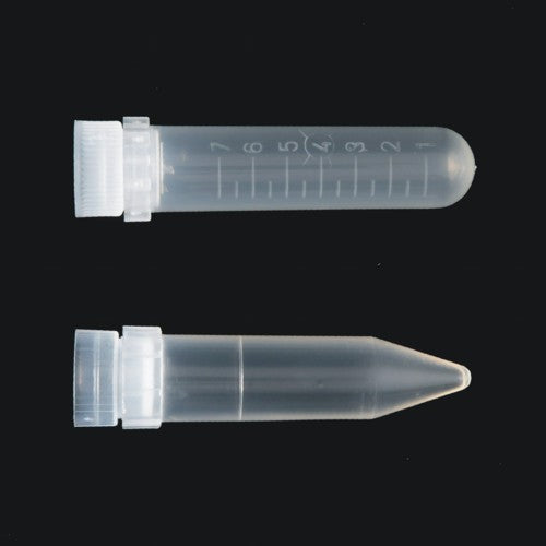 Probówka PP 7ml (16x66mm) stożkowodenna z kołnierzem, z podziałką bez korka (200szt)
