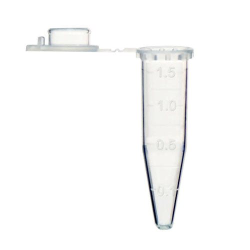 Mikroprobówka wirówkowa PP stożkowodenna 0,5 ml 7,8/30mm autoklawowalna, z zamknięciem, z polem opisowym, z podziałką 0,1/0,3/0,5ml (1000szt)