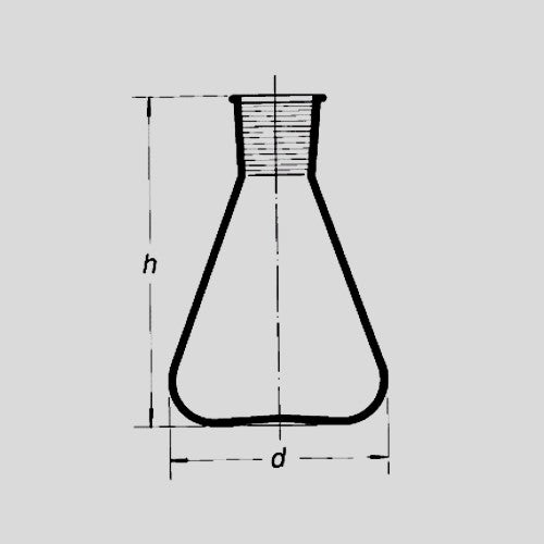 Kolba stożkowa typu Erlenmeyer'a z wąską szyją, ze szlifem 1000 ml  SIMAX NZ 29/32