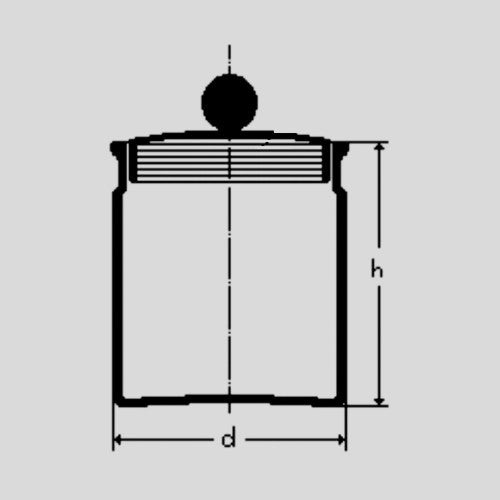 Naczynko wagowe szklane 20x20
