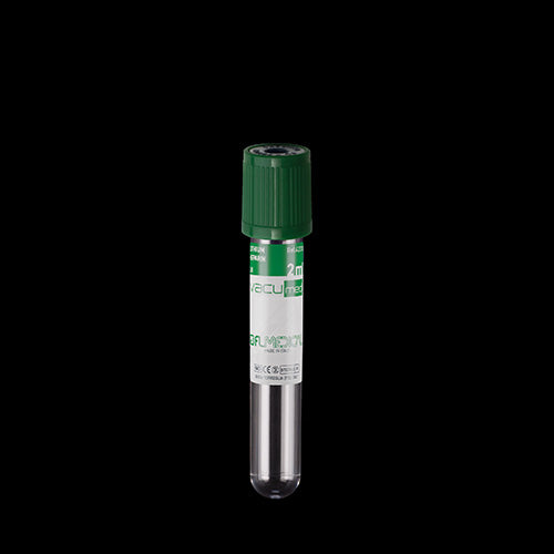 Vacumed® probówka z heparyną litową na 2,0ml krwi do osocza 13x75mm jałowa, korek zielony (100szt)