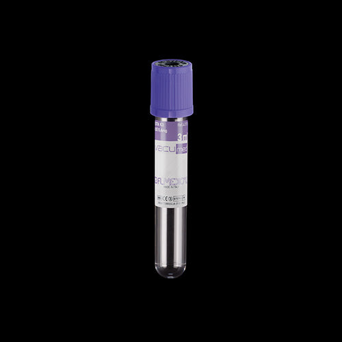 Vacumed® probówka z EDTA3K na 3,0ml krwi do morfologii 13x75mm jałowa, korek fioletowy (100szt)