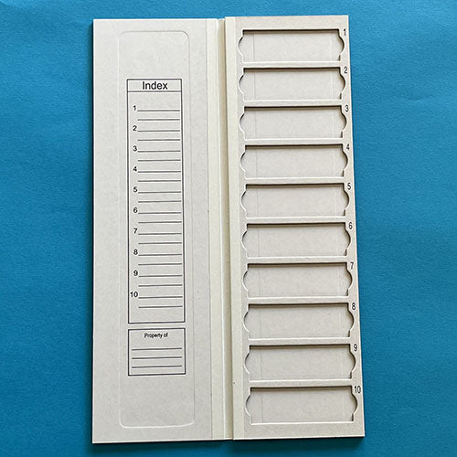 Etui kartonowe na 10szt szkiełek mikroskopowych