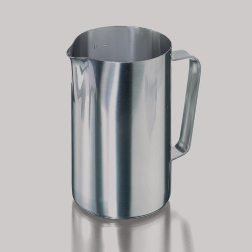 Zlewka walcowa 2000ml z uchwytem ze stali nierdzewnej, skalowana